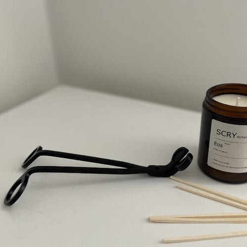Black Steel Candle Wick Trimmer